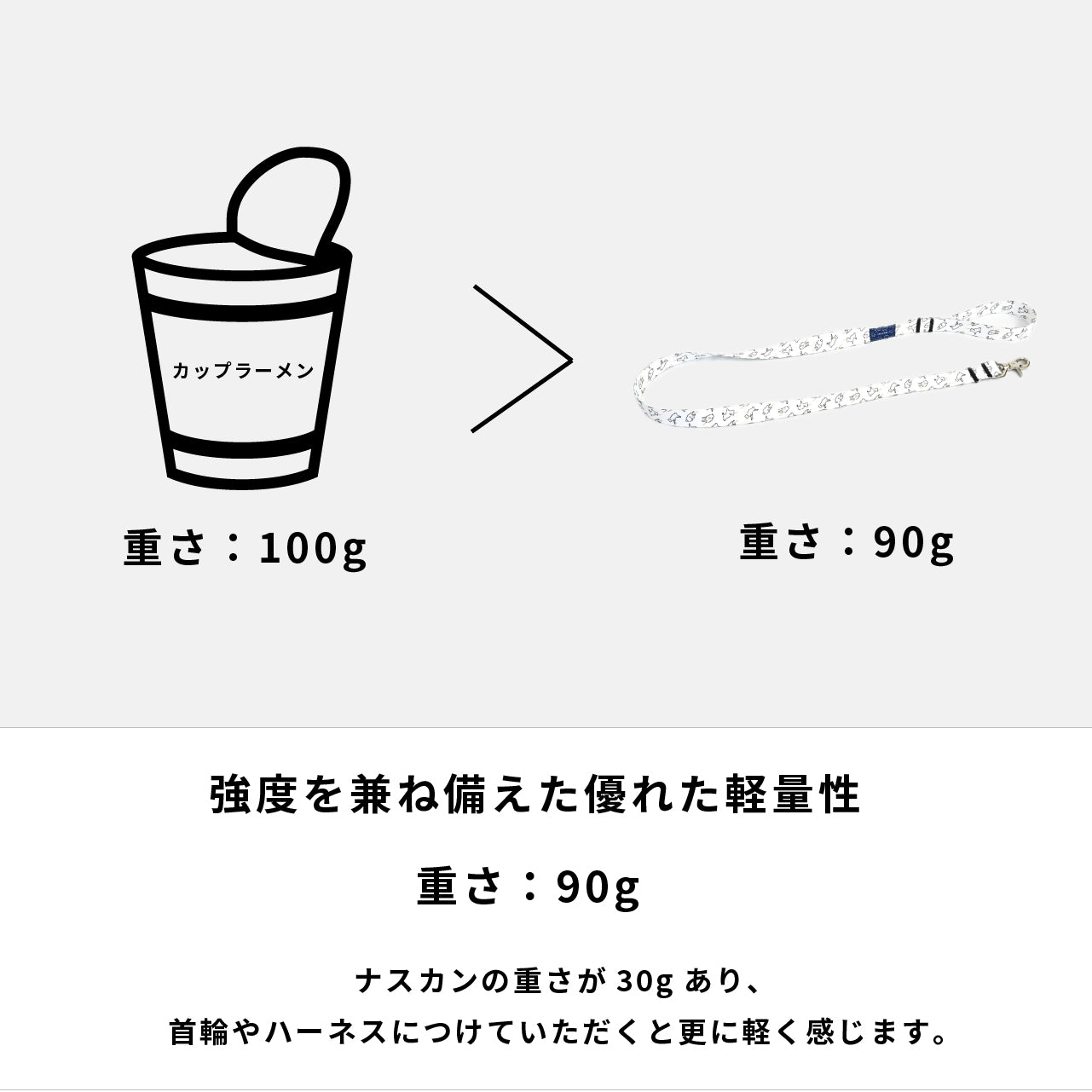 inuno. × 湖中そう リード 「拒否柴」ホワイト