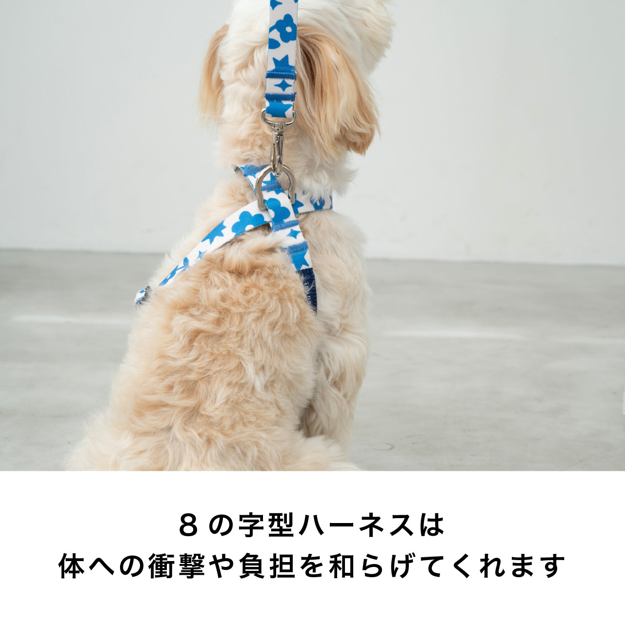 8の字ハーネス Twinkle of Flowers アイボリー