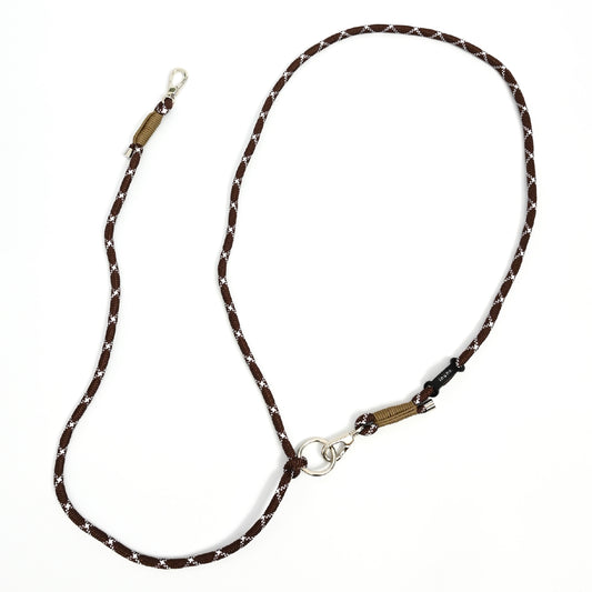 ショルダーリード(ロープ)ブラウン×ホワイト