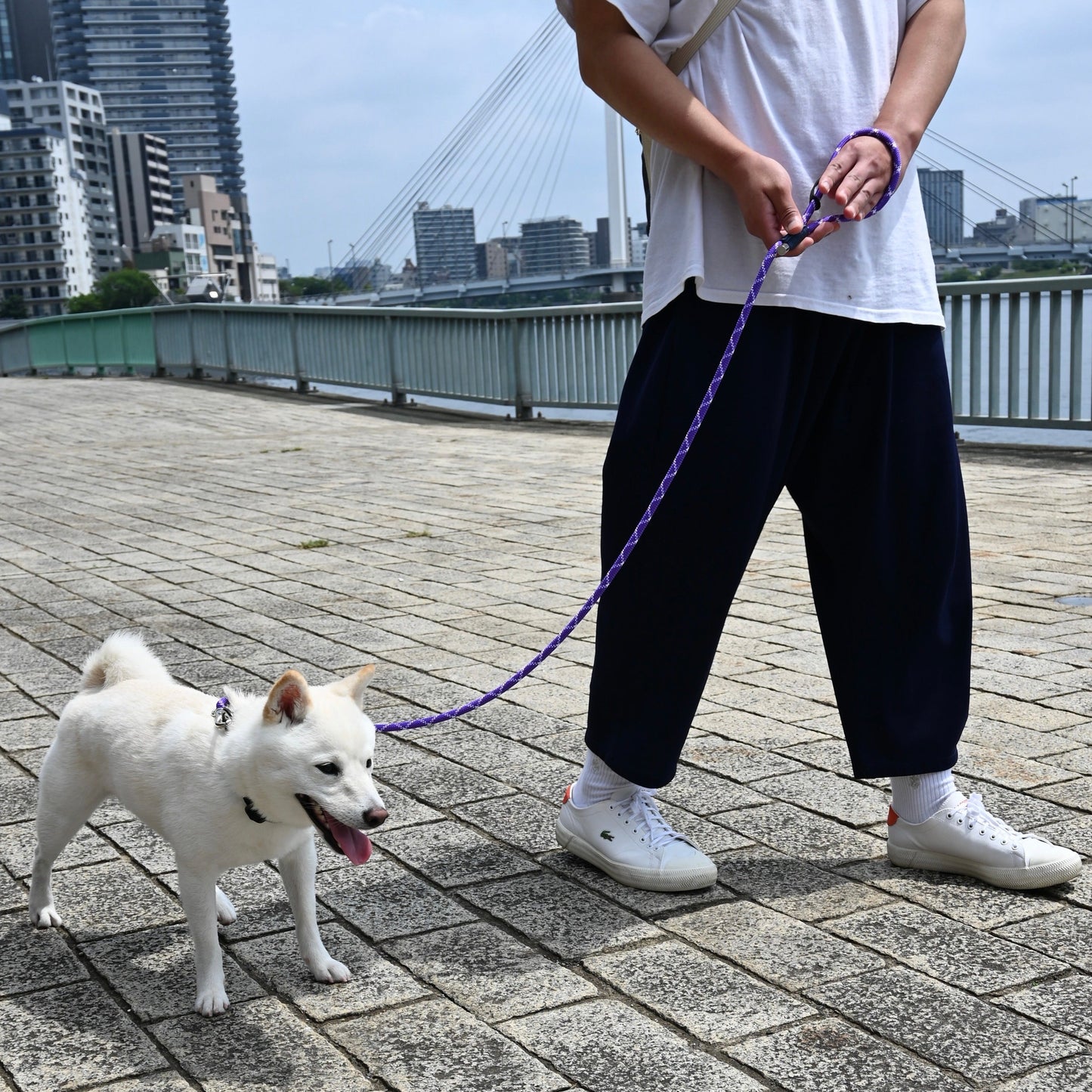 Rope Lead Murasaki x White