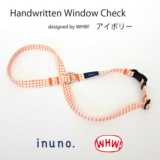 8の字ハーネス Windowcheck アイボリー×オレンジ