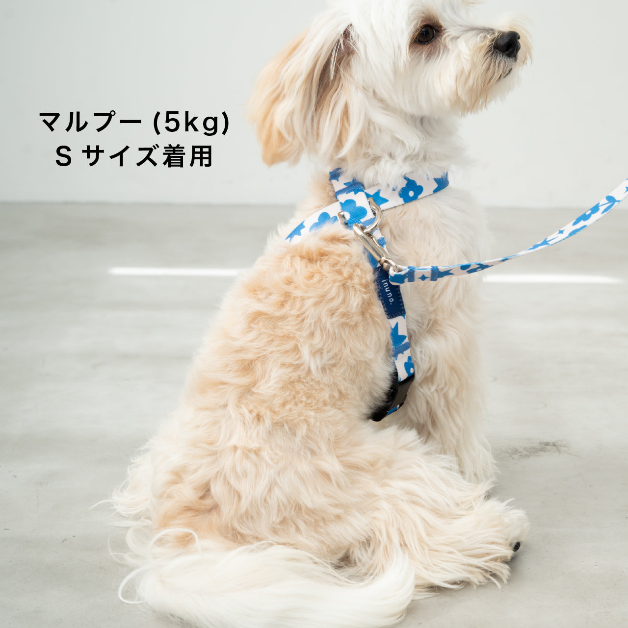 8の字ハーネス Twinkle of Flowers アイボリー