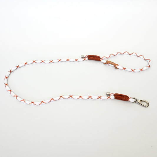ロープリード ホワイト×赤茶
