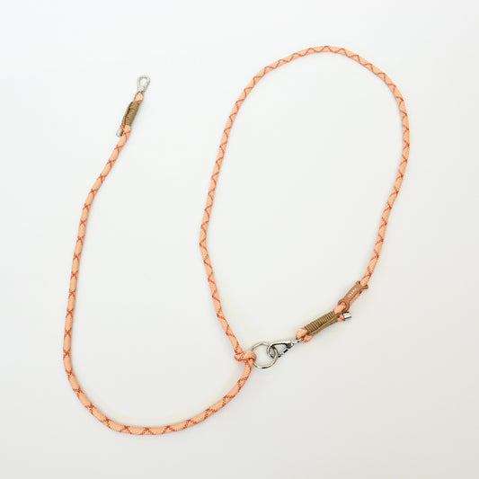 ショルダーリード(ロープ)ベージュ×赤茶