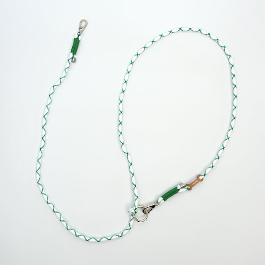 ショルダーリード(ロープ)ホワイト×グリーン