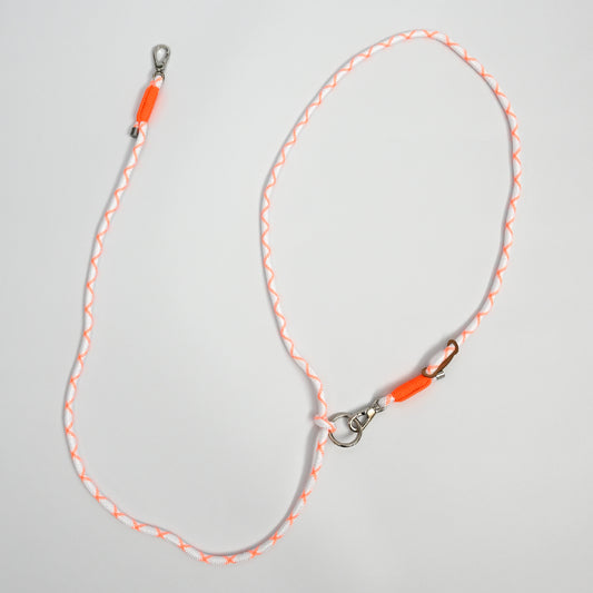 ショルダーリード(ロープ)ホワイト×オレンジ