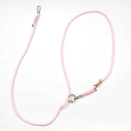 ショルダーリード(ロープ)ピンク×ホワイト