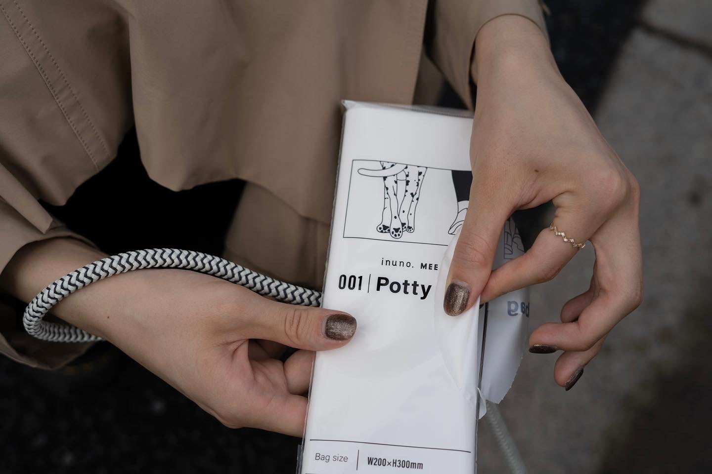 inuno. × MEE Pottybag消臭袋 5袋セット(1袋:30枚入)