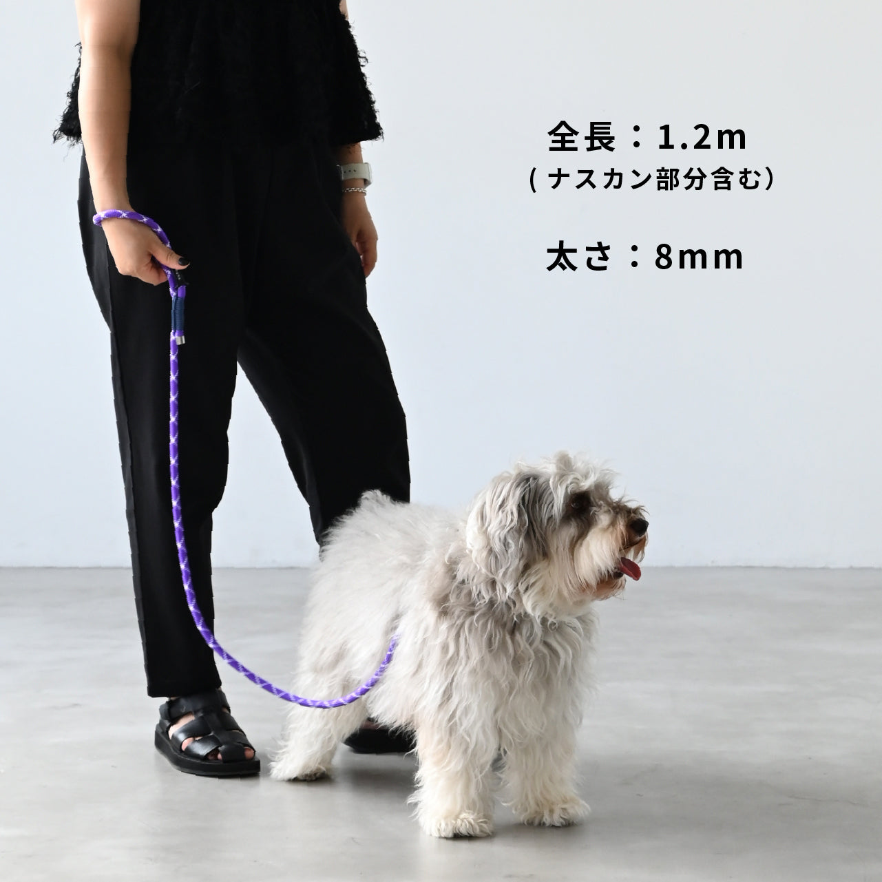 Rope Lead Murasaki x White