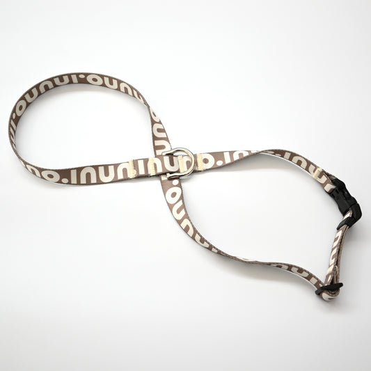 8の字ハーネス inuno. logo ベージュ