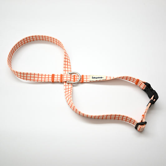 8の字ハーネス Windowcheck アイボリー×オレンジ