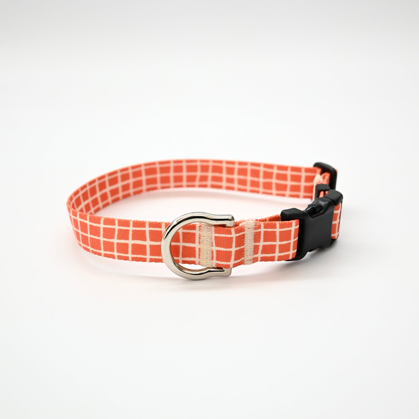 首輪 Windowcheck オレンジ×アイボリー